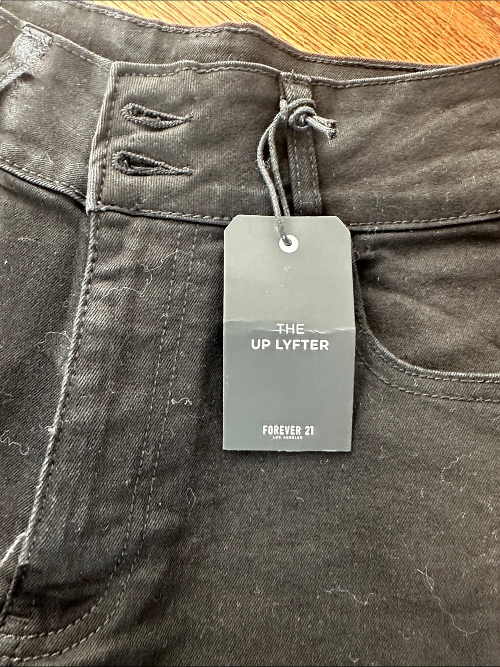 Forever 21 Black up lift High-Rise Jean Shorts - Picture 2 of 10